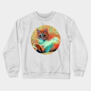 Curious floppy cat Crewneck Sweatshirt